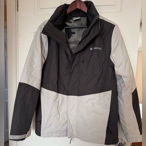 Columbia Two-tone Two way Gray Sportswear Insulated Ski Jacket